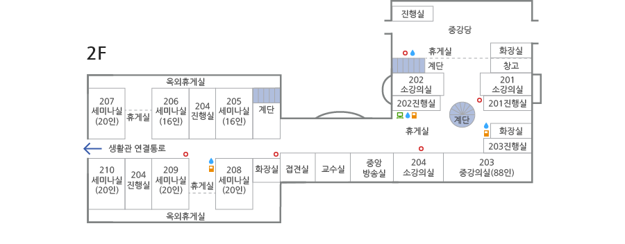 연수원 2층 배치도