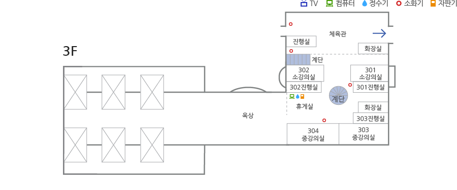 연수원 3층 배치도